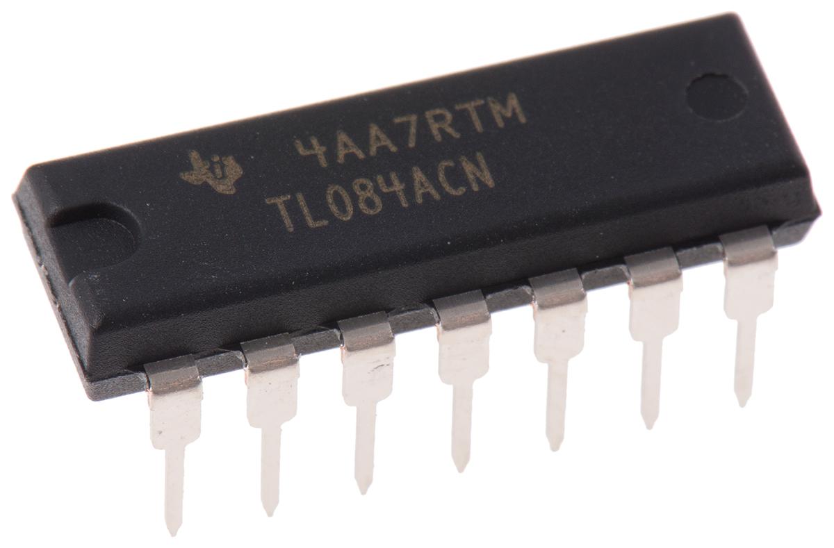 TL084ACN Texas Instruments, Operational Amplifier, 3 MHz, 14-Pin 15 V PDIP
