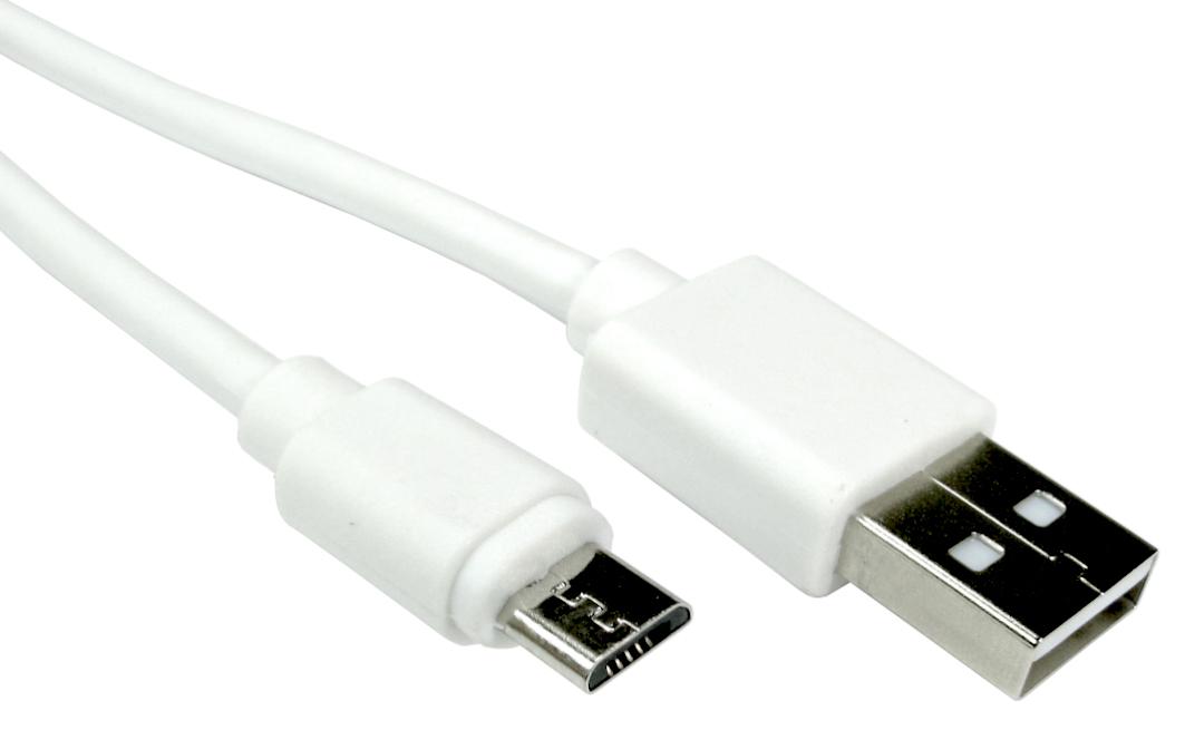 RS PRO USB 2.0, Male USB A to Male Micro USB B, 3m