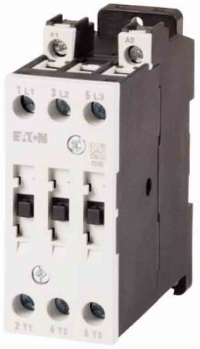 Eaton Contactor, 240 V ac Coil, 3-Pole, 25 A, 11 kW, 3NO