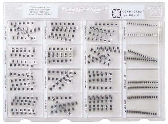Nova, SMR12 Thick Film, SMT 16 Resistor Kit, with 480 pieces, 0.001Ω