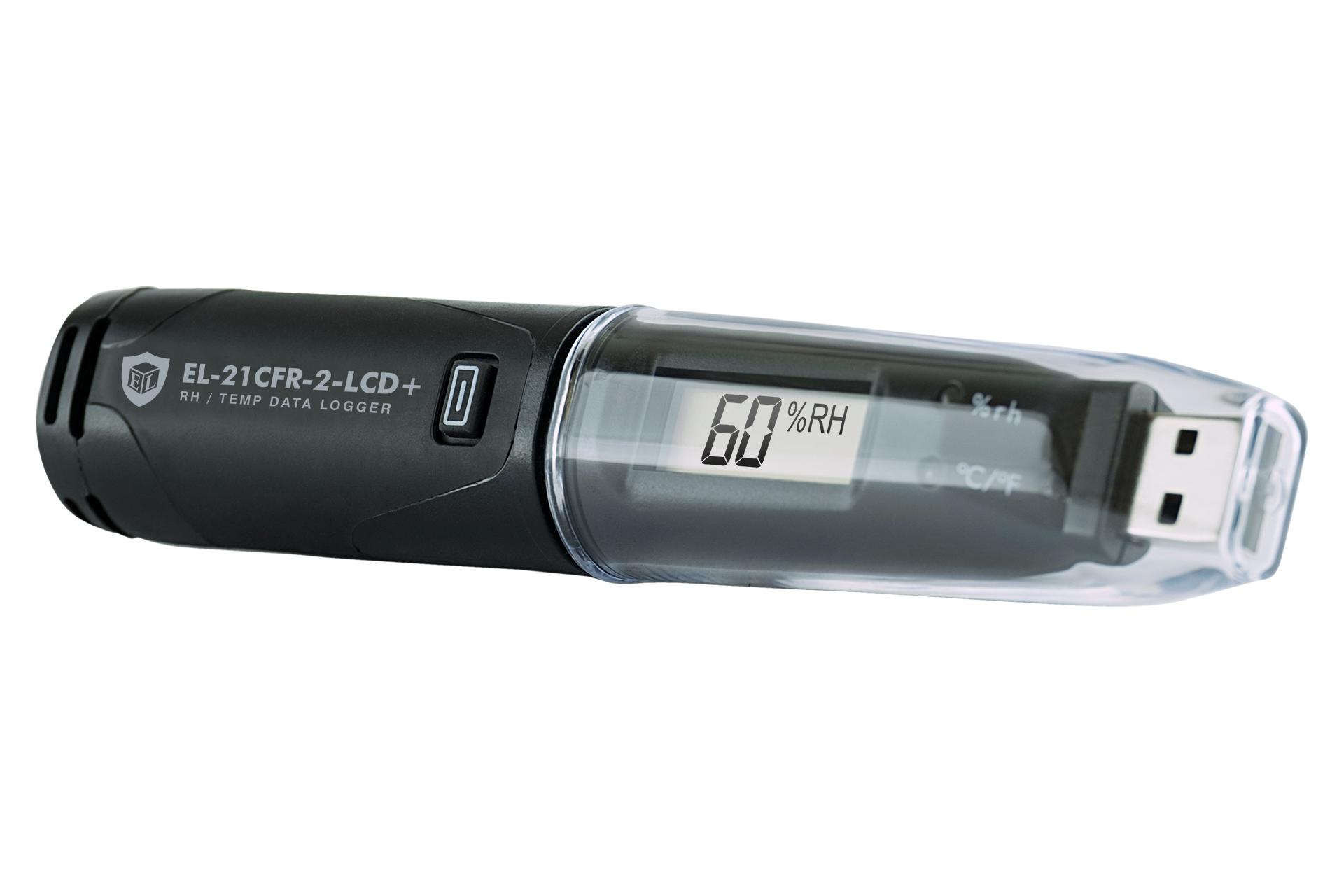 Lascar EL-21CFR-2-LCD+ Temperature & Humidity Data Logger, USB, 1 Input Channel(s)