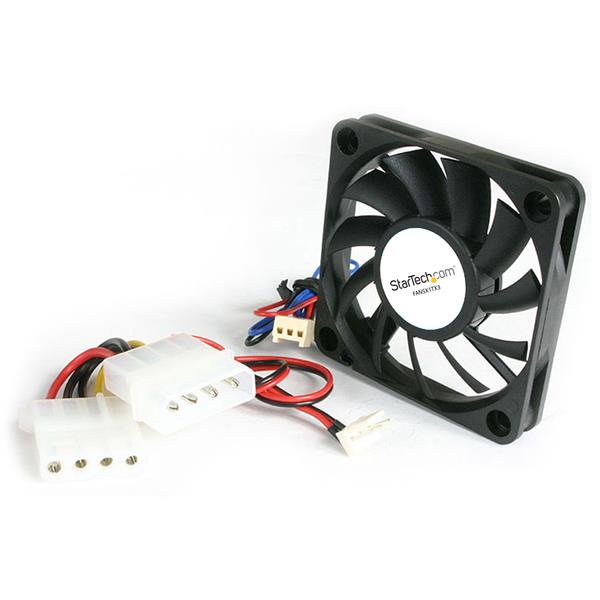 StarTech.com Axial Fan, 12 V dc, dc Operation, 8.63cfm, 1.08W, 90mA Max, 2 x 0.4 x 2in