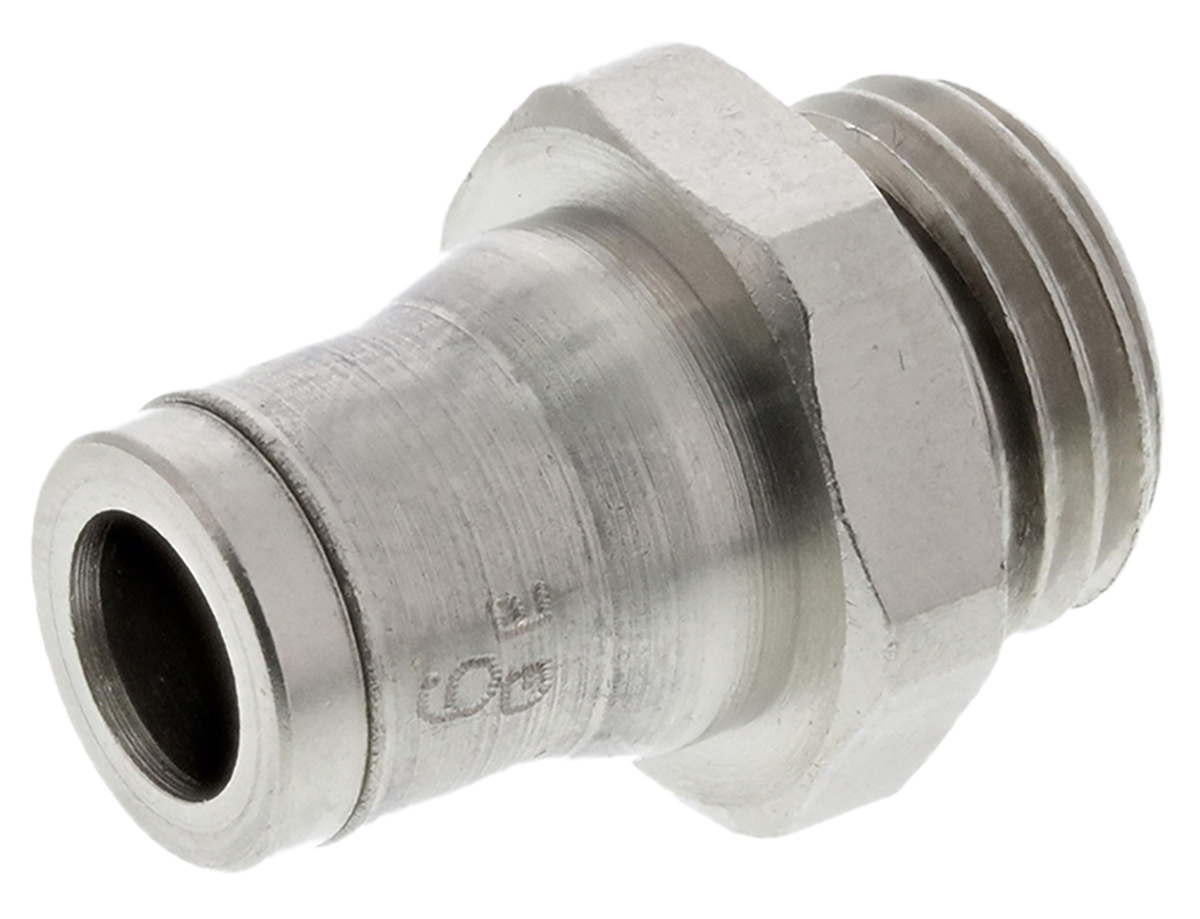 Legris LF3600 Series Straight Threaded Adaptor, G 1/4 Male to Push In 6 mm, Threaded-to-Tube Connection Style