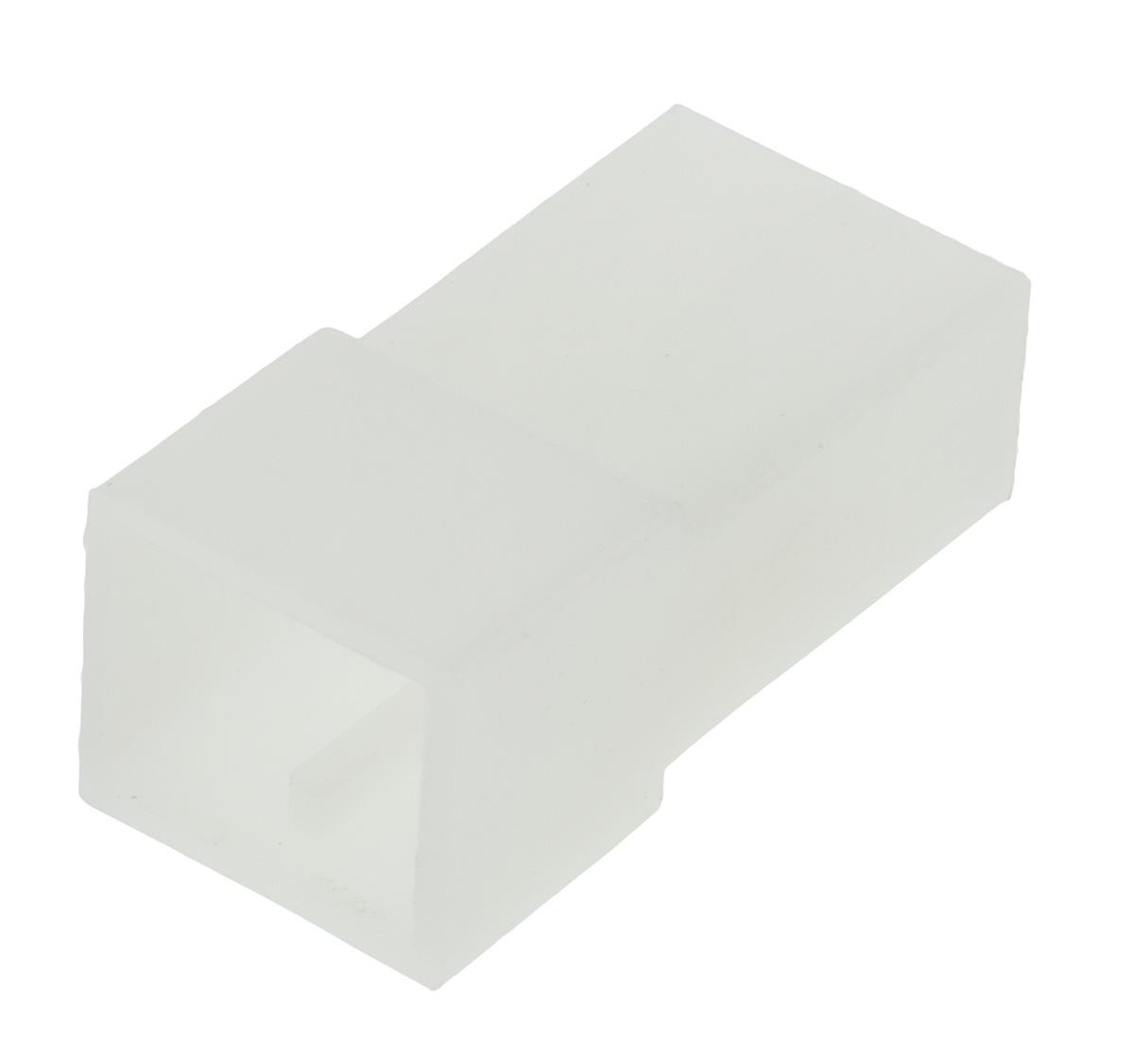 TE Connectivity, AMP FASTIN-FASTON 2 Way Nylon 66 Crimp Terminal Housing, Natural