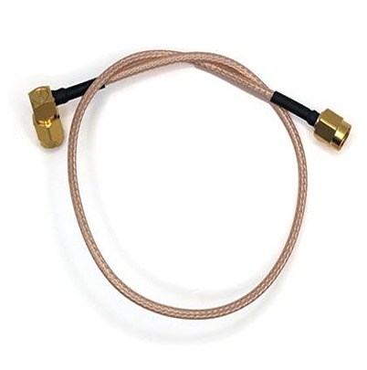 Mueller Electric BU Series Male SMA Straight to Male SMA Right Angle, 250 mm 50 Ω