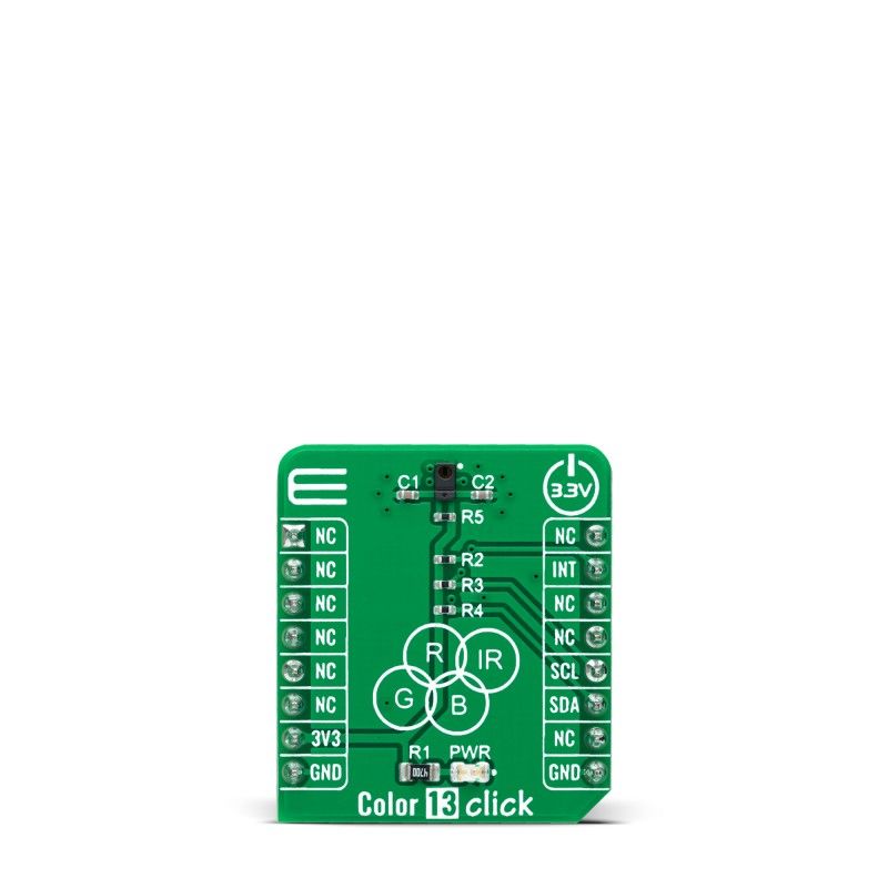 MikroElektronika Colour 13 Click Proximity Sensor Add On Board for APDS-9999 mikroBUS Socket
