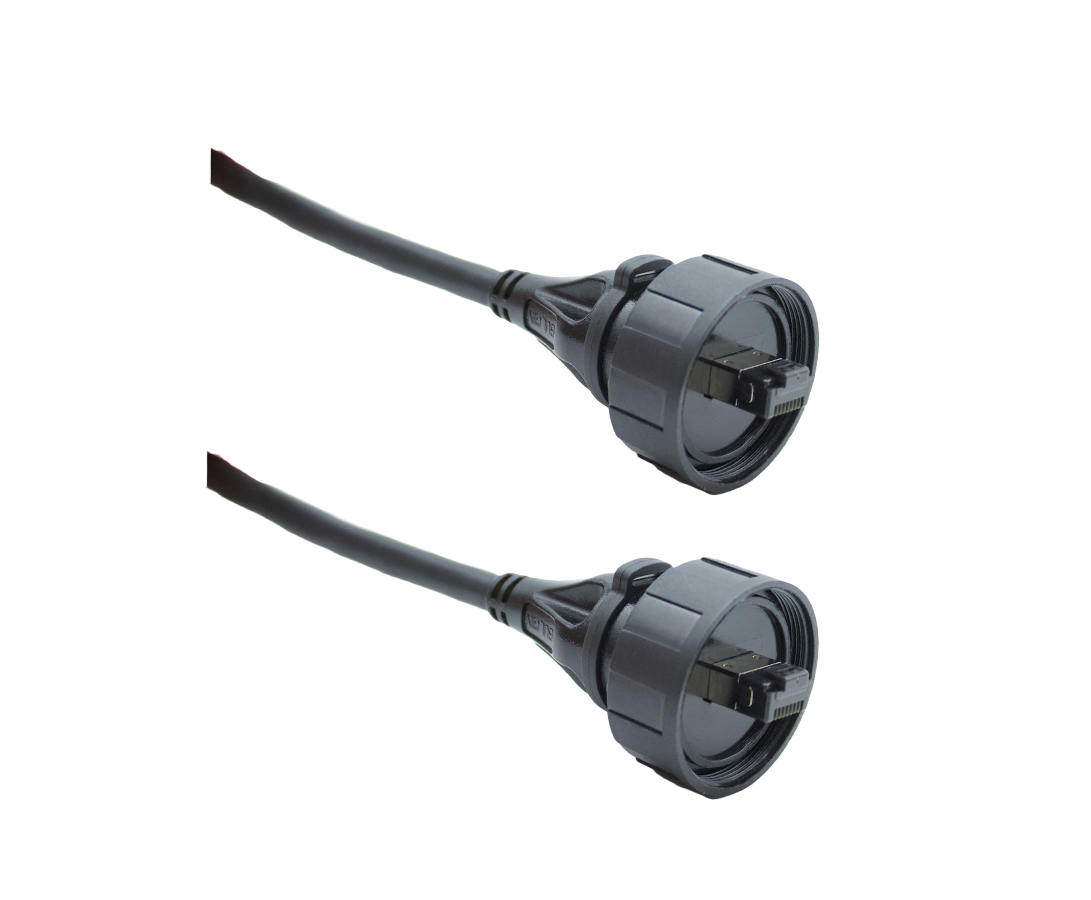 BulginStandard Buccaneer - Ethernet, 3m Cat8, Black RJ45 to Male RJ45 Male, S/FTP Shielded, Terminated PVC Sheath