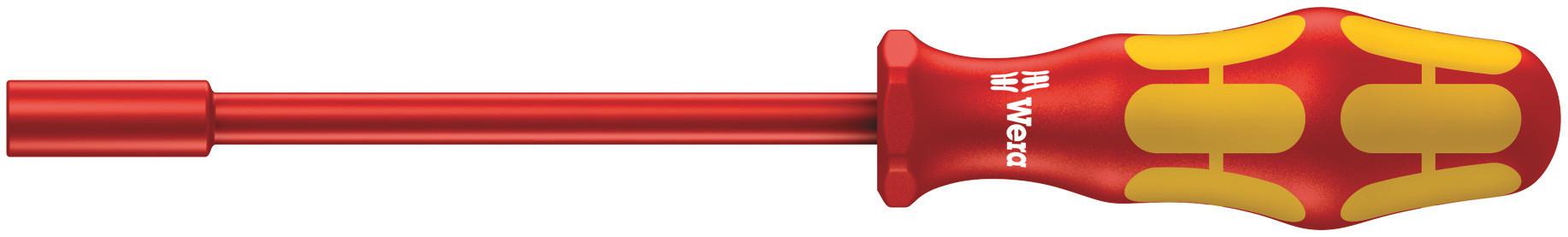 Wera Hexagon Nut Driver, 9 mm Tip, VDE/1000V, 125 mm Blade, 230 mm Overall