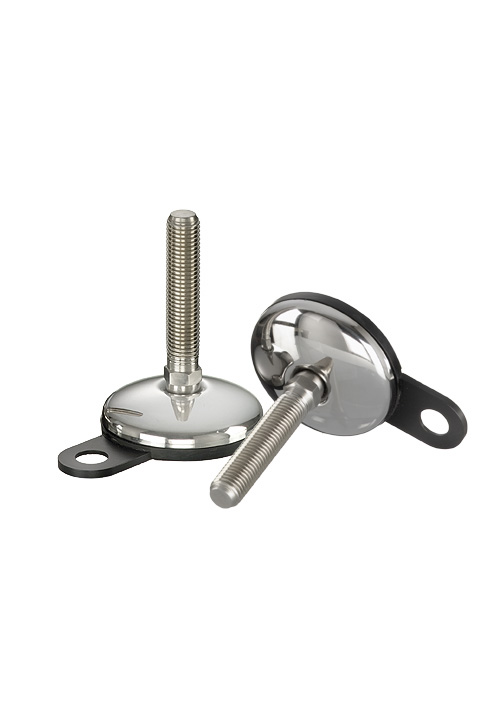 Nu-Tech Engineering M16 75mm Dia. Stainless Steel Electronics Adjustable Foot, 750kg Static Load Capacity 3.5° Tilt