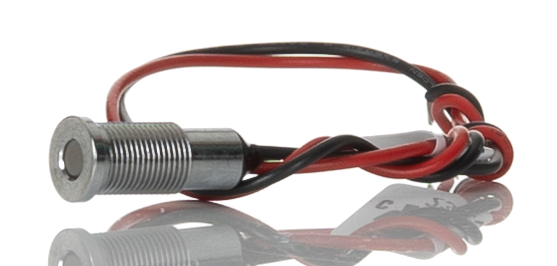 RS PRO White Panel Mount Indicator, 1.8 → 3.3V dc, 6mm Mounting Hole Size, Lead Wires Termination, IP67