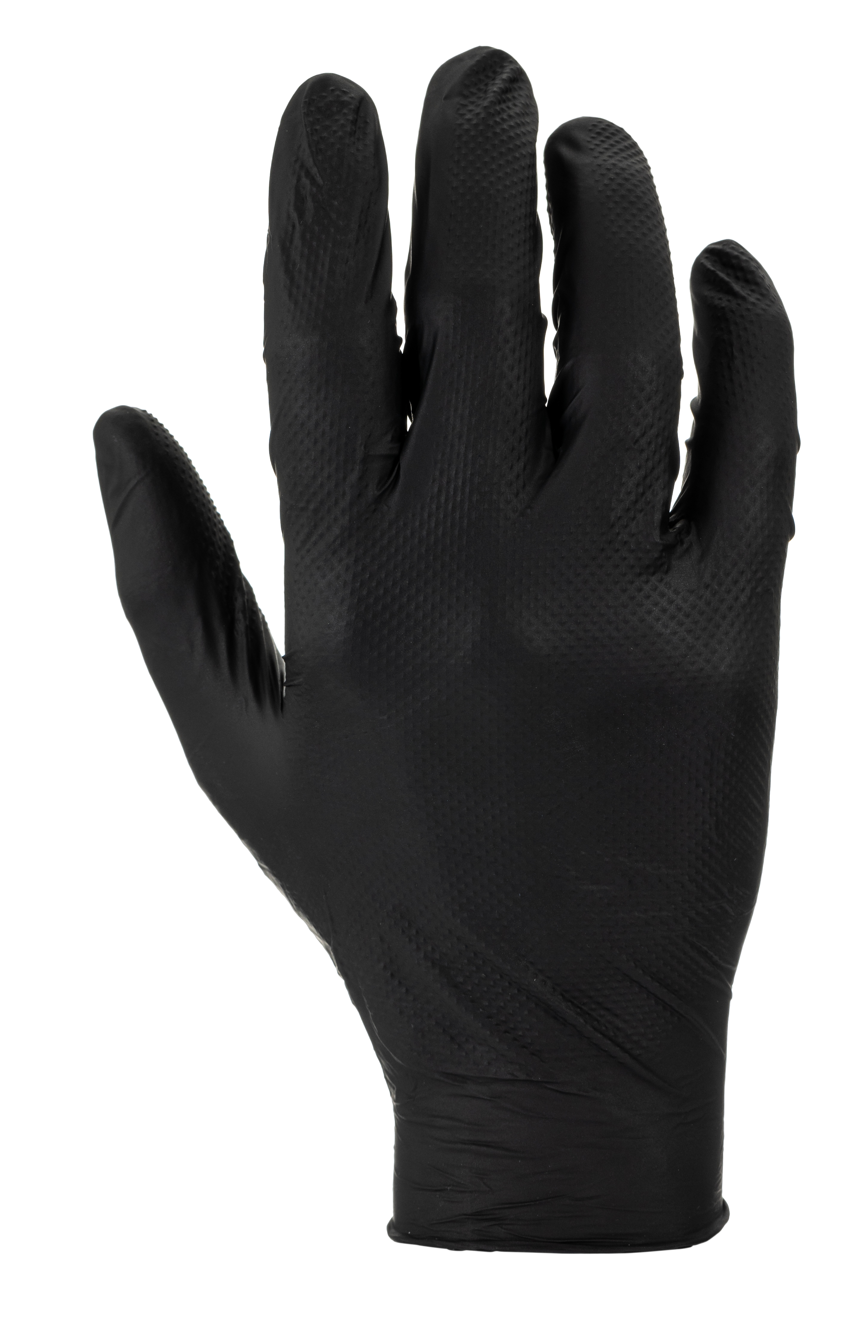 Polyco Healthline Finite Black Black Powder-Free Nitrile Disposable Gloves, Size 9, Large, 100 per Pack