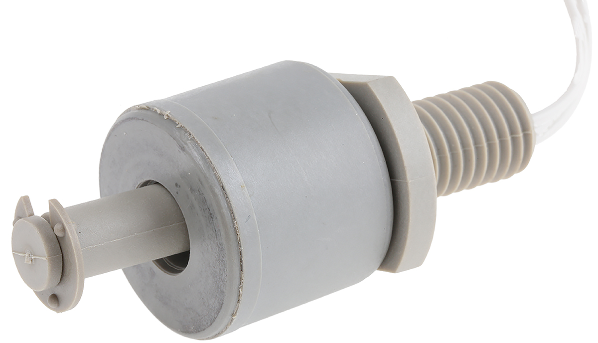 Sensata Cynergy3 RSF50 Series Vertical Polyphenylene Sulfide Float Switch, Float, 1m Cable, NO/NC, 240V ac Max, 120V dc