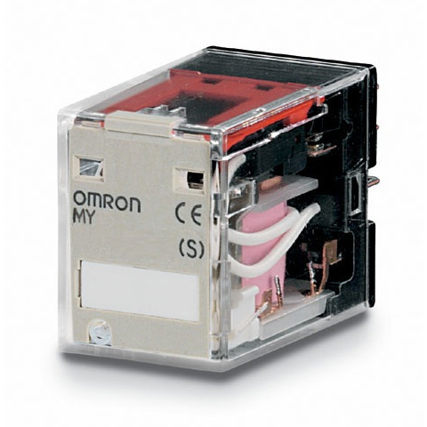 Omron Plug In Non-Latching Relay, 47V ac Coil, 10A Switching Current, DPDT