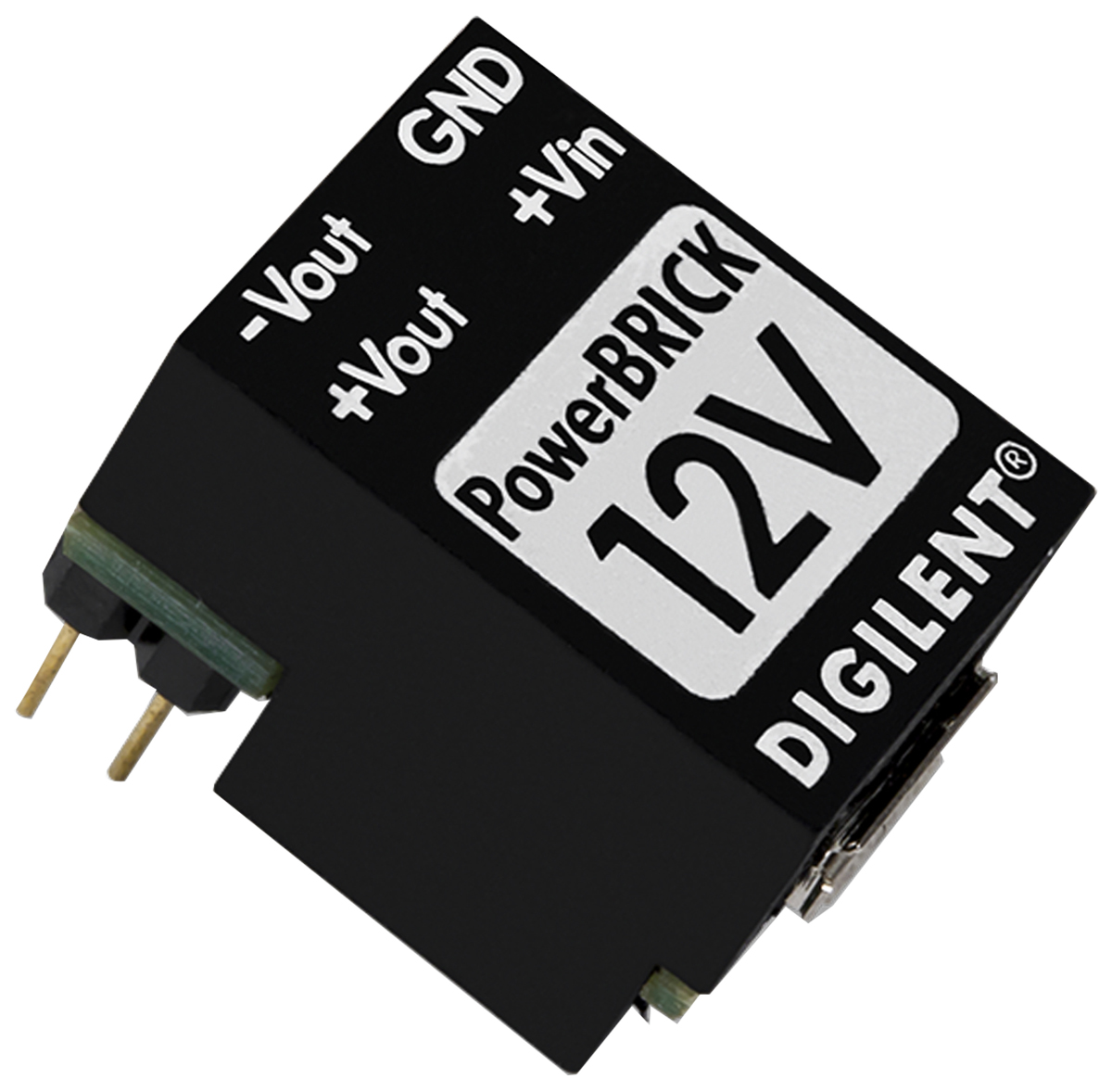 Digilent PowerBRICK DC-DC Converter, ±12V dc/ 100mA Output, 4.5 → 5.5 V dc Input, 2.2W, Through Hole