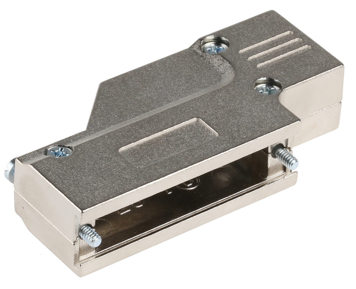 MH Connectors MHDCMR Series Zinc Right Angle D Sub Backshell, 25 Way, Strain Relief