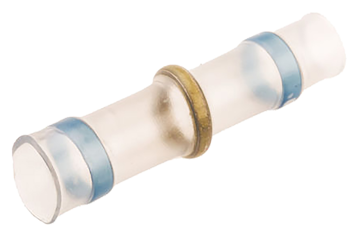 TE Connectivity Transparent Polyolefin Solder Sleeve 28.5mm Length 4 → 11.5mm Cable Diameter