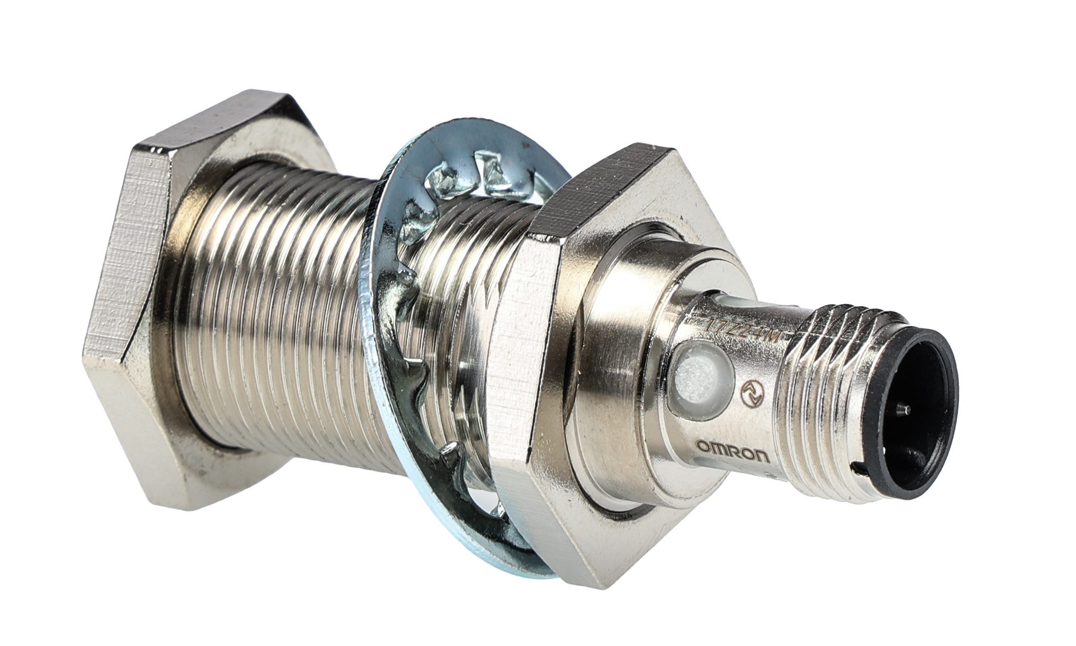 Omron Inductive Threaded Barrel Proximity Sensor, M18, 8 mm Detection, PNP NO+NC, 10 → 30 V dc