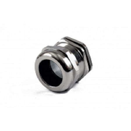 Hammond 1427BCG Series Grey Nickel Plated Brass Cable Gland, PG36 Thread, 22mm min., 32mm max., IP68