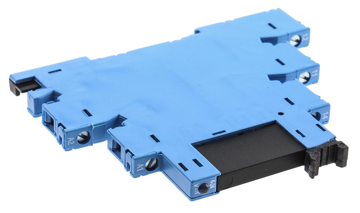 Finder 38 Series Interface Relay, DIN Rail Mount, 24V dc Coil, SPST