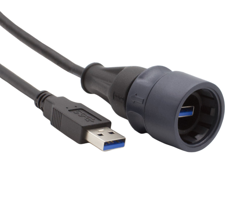 Bulgin USB 3.0, Male USB to Male USB, 1.5 → 480Mbps, 5m