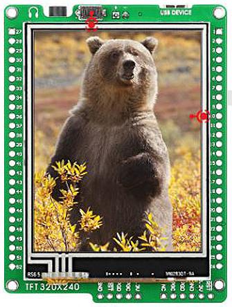 MikroElektronika MIKROE-1159, mikromedia for dsPIC33EP 2.8in TFT Development Kit With dsPIC33EP512MU810