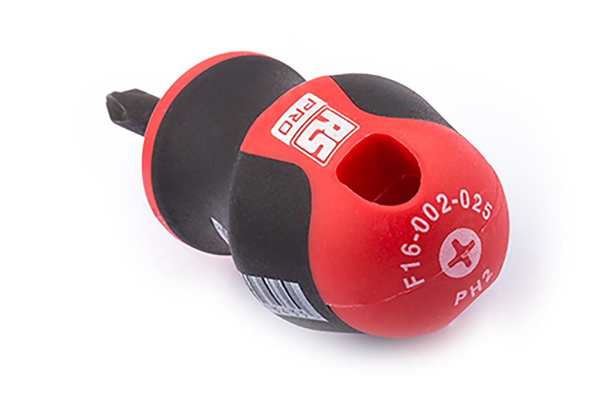 RS PRO Phillips Stubby Screwdriver, PH2 Tip, 25 mm Blade, 85 mm Overall