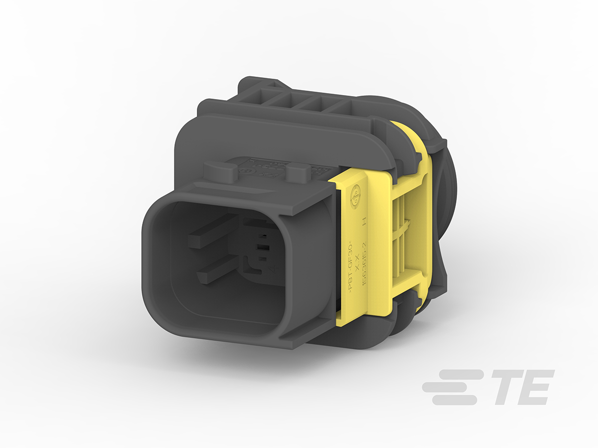 TE Connectivity, HDSCS Automotive Connector Socket Black Plug-In 6 Way 1-1703773-1