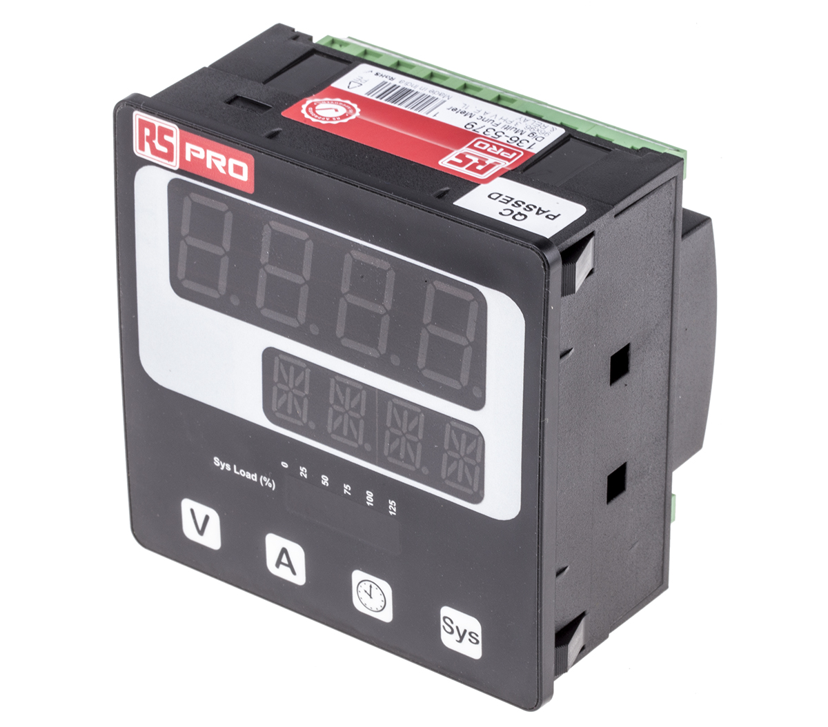 RS PRO LED Digital Panel Multi-Function Meter, 92mm x 92mm