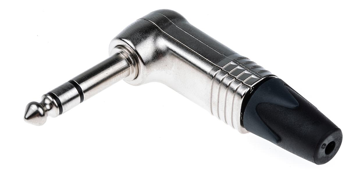 Neutrik Jack Connector 6.35 mm Cable Mount Stereo Plug, 3Pole