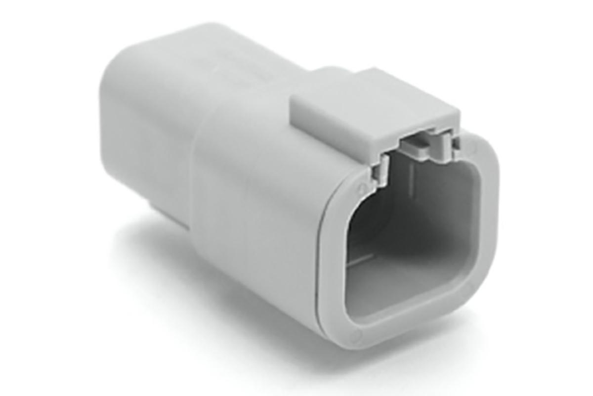 Amphenol Industrial, ATP Automotive Connector Socket Grey Cable Mount 4 Way, Crimp Termination ATP04-4P