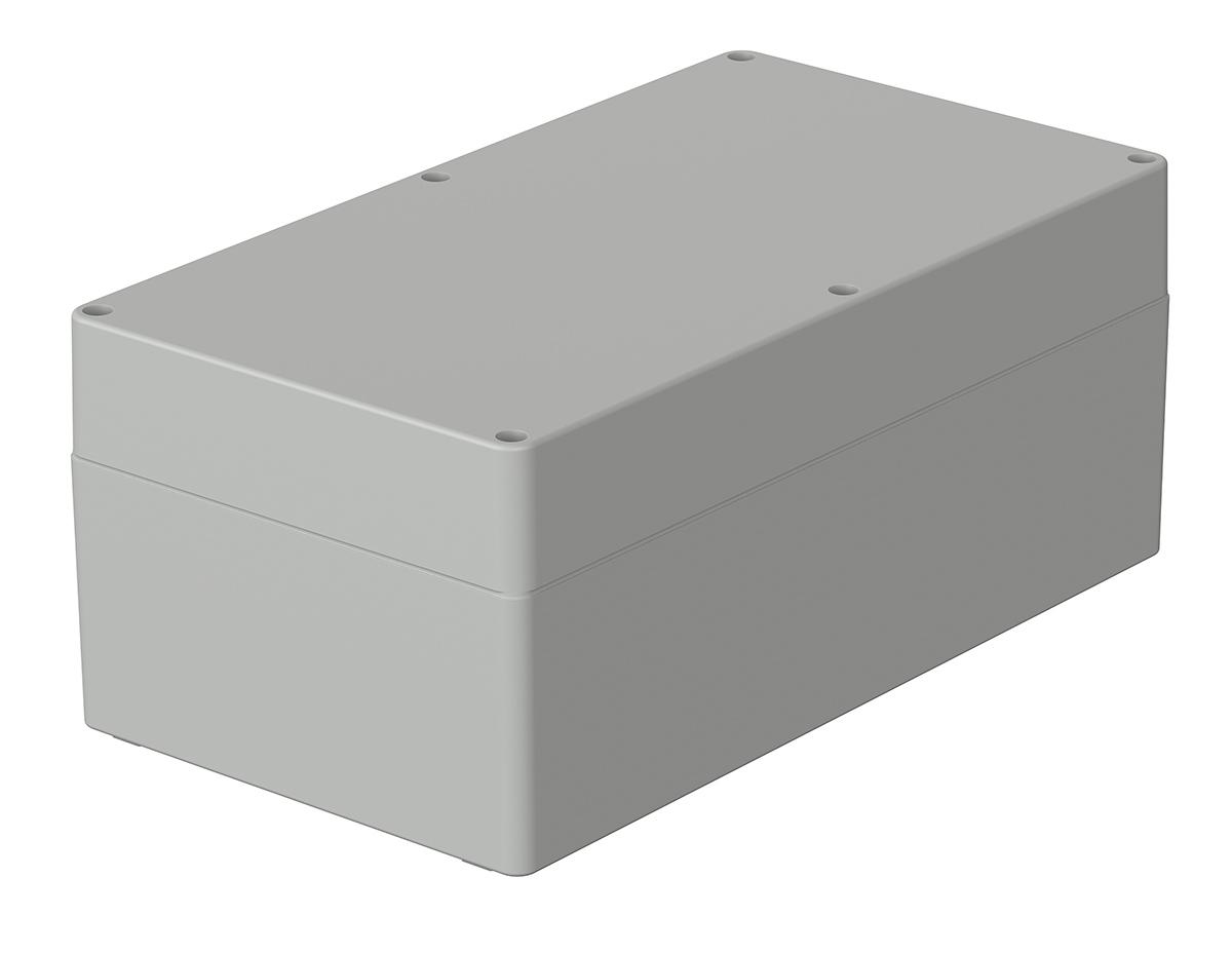 Bopla Euromas Series Light Grey Polycarbonate V0 Enclosure, IP66, IK07, Light Grey Lid, 360 x 200 x 149.5mm