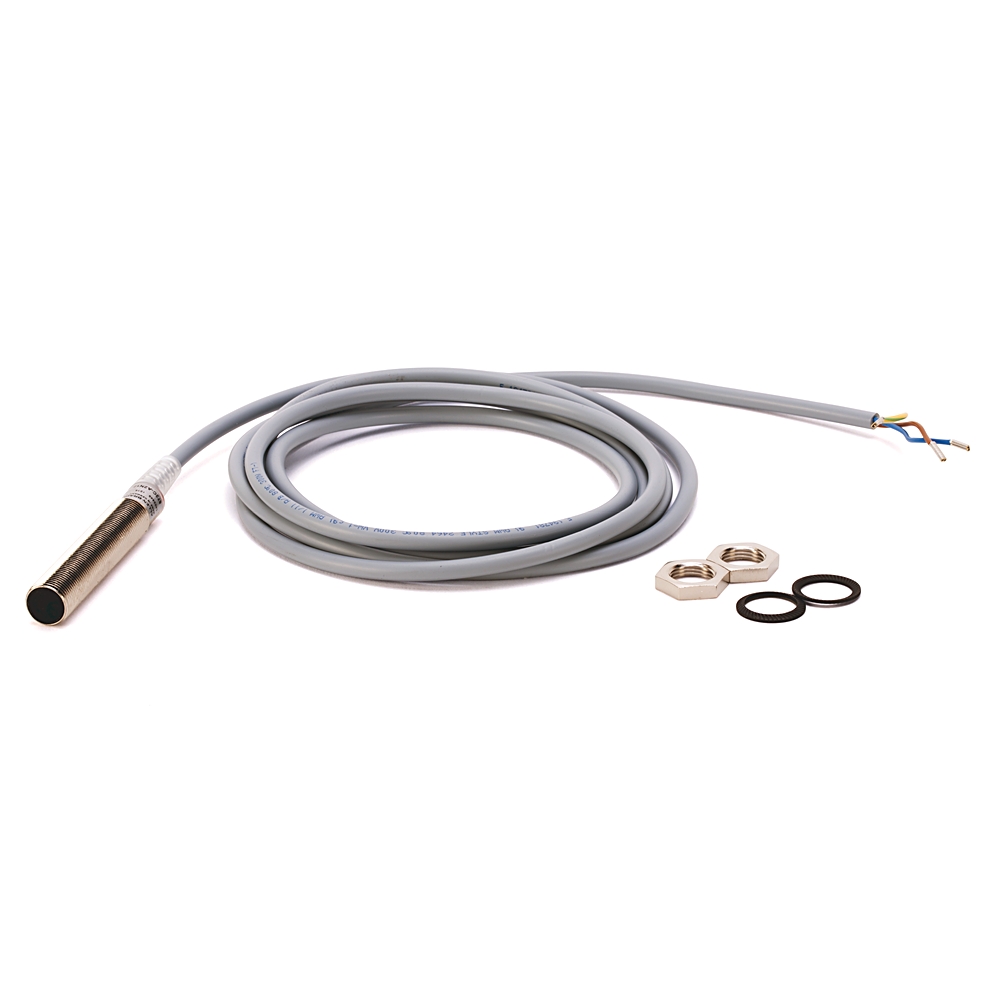Allen Bradley Inductive Threaded Barrel Proximity Sensor, M12, 2 mm Detection, 2-Wire NO, 20 → 250 V ac