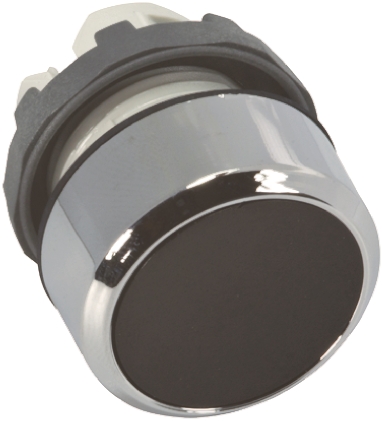 ABB Modular Series Black Momentary Push Button Head, 22mm Cutout, IP66