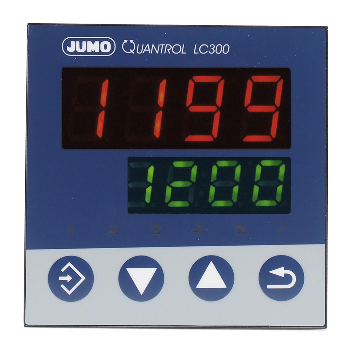 Jumo QUANTROL PID Temperature Controller, 96 x 96mm 1 (Analogue) Input, 1 Output Relay, 110 → 240 V ac Supply