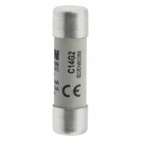 Eaton 2A Ceramic Cartridge Fuse, 14 x 51mm