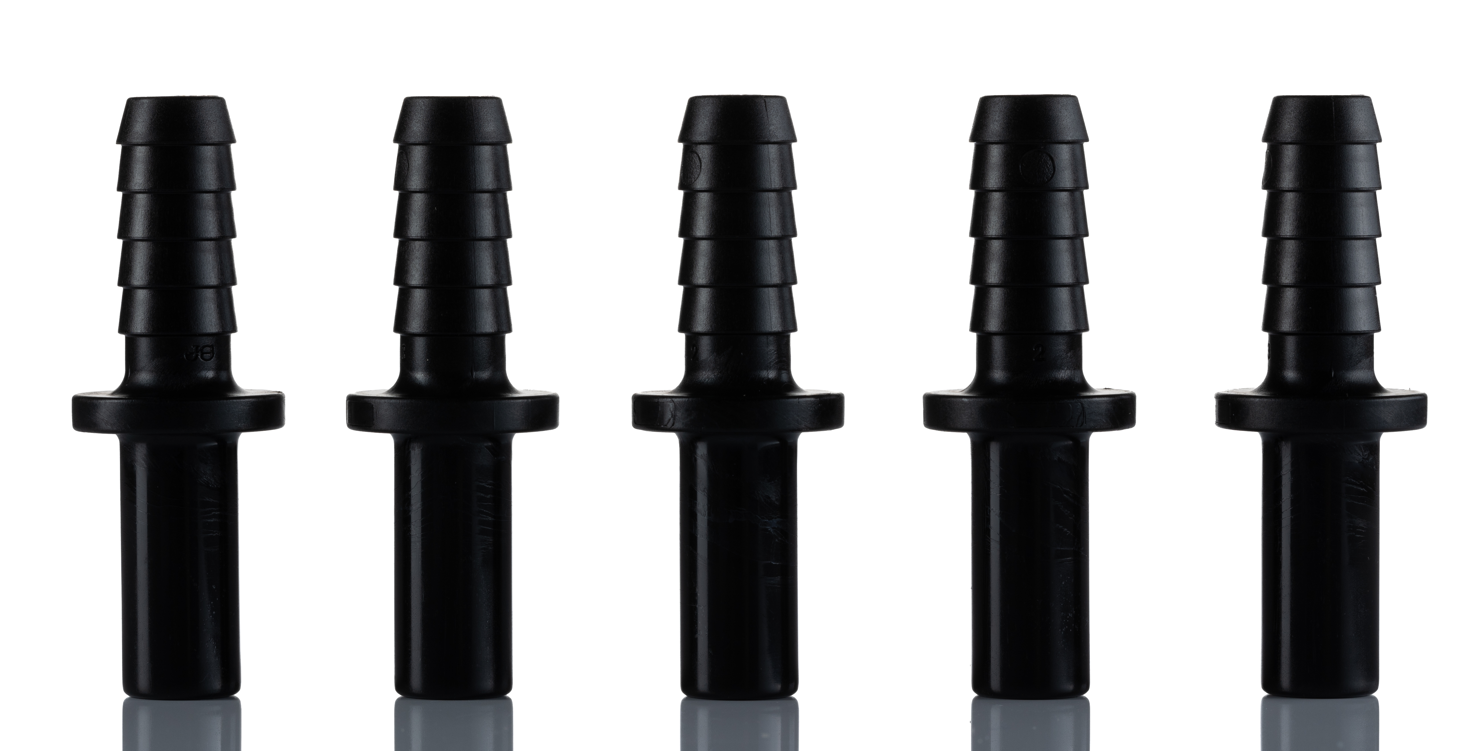 John Guest PM Series Reducer Nipple, Push In 10 mm to Push In 8 mm, Tube-to-Tube Connection Style