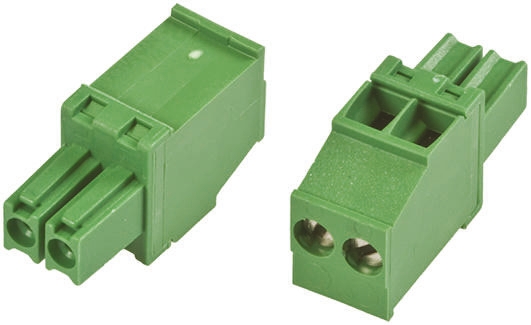 TE Connectivity, 3.5mm Pitch, 2 Way, Pluggable Terminal Block, Plug, Cable Mount, Screw Down Termination, 1986371-2