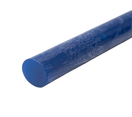Goodfellow Blue Polyimide PI Rod, 500mm x 15mm Diameter