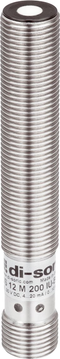 Di-Soric Ultrasonic Threaded Barrel Ultrasonic Sensor, M12, 20 → 200 mm Detection, Push Pull 0-10 V/4-20 mA