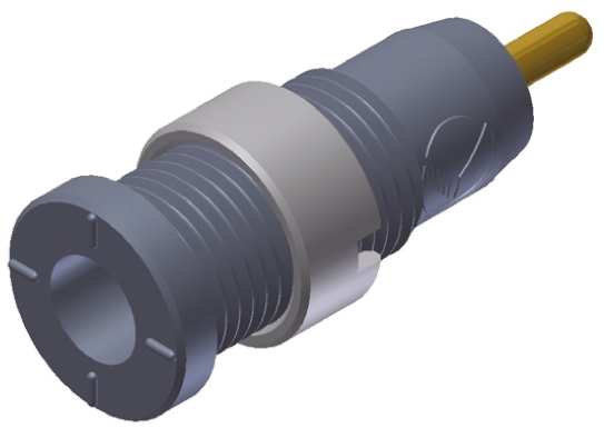 Hirschmann Test & Measurement Grey Female Banana Socket, 2mm Connector, Solder Termination, 10A, 1000V ac/dc, Gold