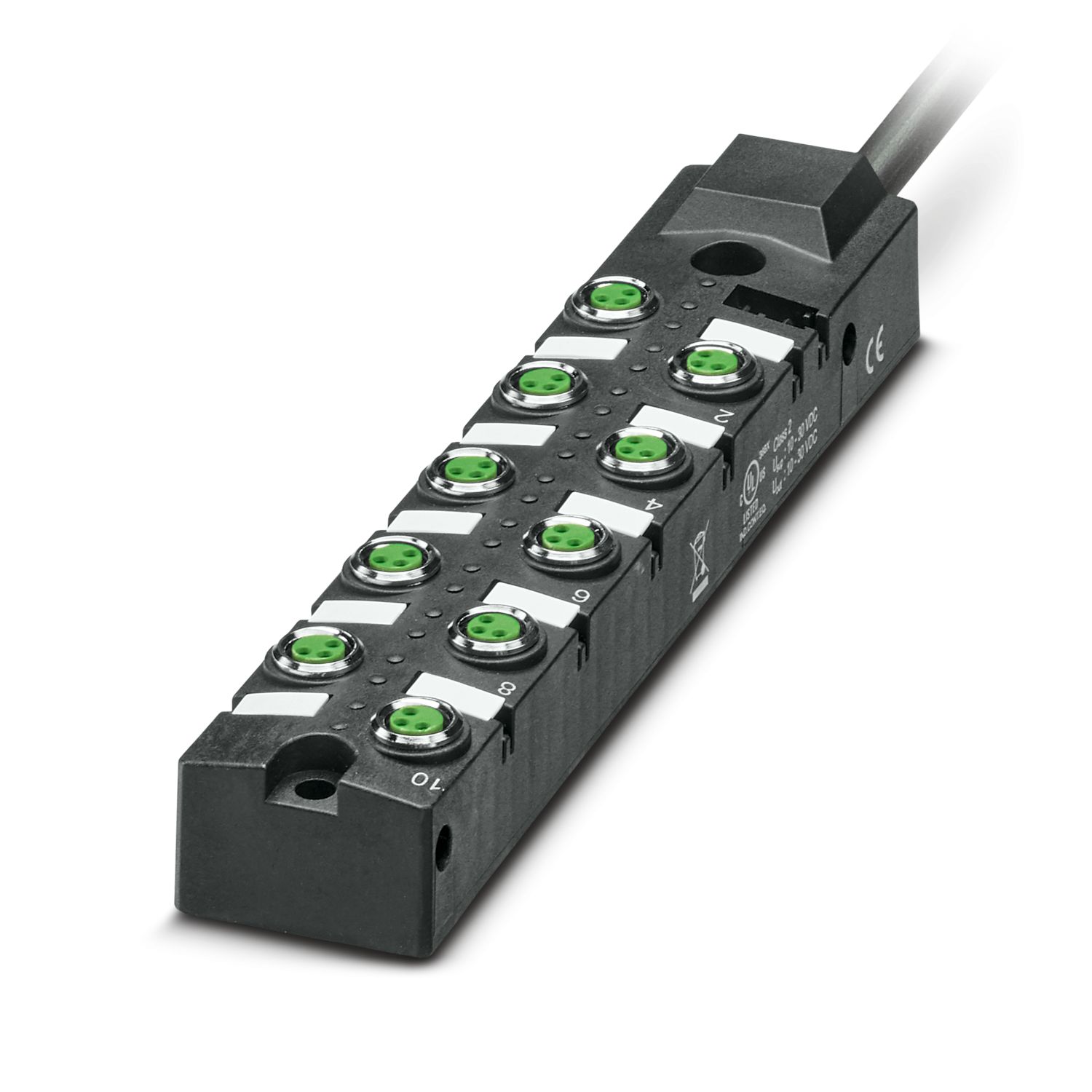 Phoenix Contact SACB Series Sensor Box, M8, 5m cable, 3 way, 10 port