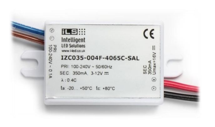 ILS LED Driver, 2 → 12V Output, 4W Output, 350mA Output, Constant Current