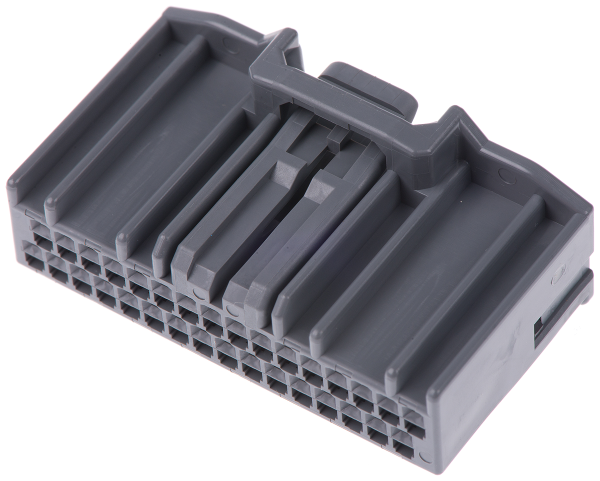 JAE, MX34 Automotive Connector Socket Grey Cable Mount 32 Way MX34032SF1
