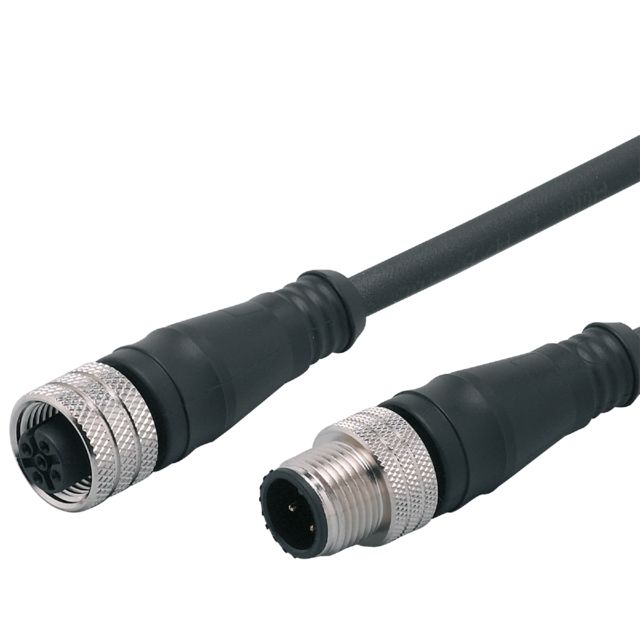 ifm electronic Male 1 way M12 to Female 1 way M12 Actuator/Sensor Cable, 1 m