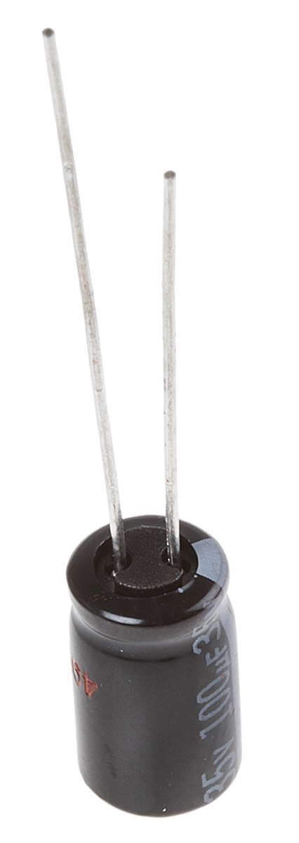 Panasonic 100μF Aluminium Electrolytic Capacitor 35V dc, Radial, Through Hole - EEUHD1V101