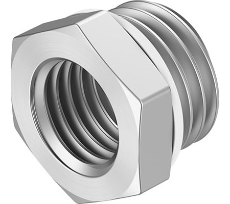 Festo NPFC-RS Series Nipple, G 3/8 to G 1/4, Threaded Connection Style, NPFC-RS-G38-G14-MF
