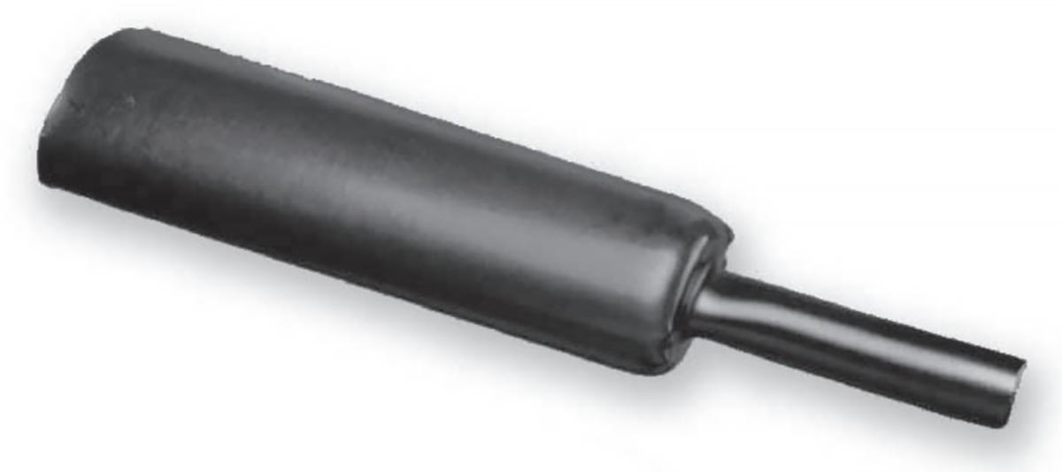 TE Connectivity Adhesive Lined Heat Shrink Tubing, Black 16mm Sleeve Dia. x 1.2m Length 3:1 Ratio, RMW Series