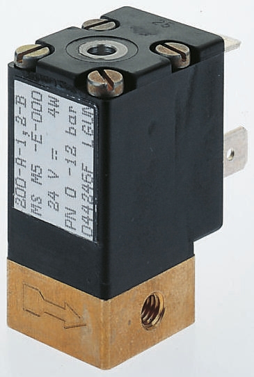 Burkert Solenoid Valve 138045, 2 Port, NC, 24 V dc, M5