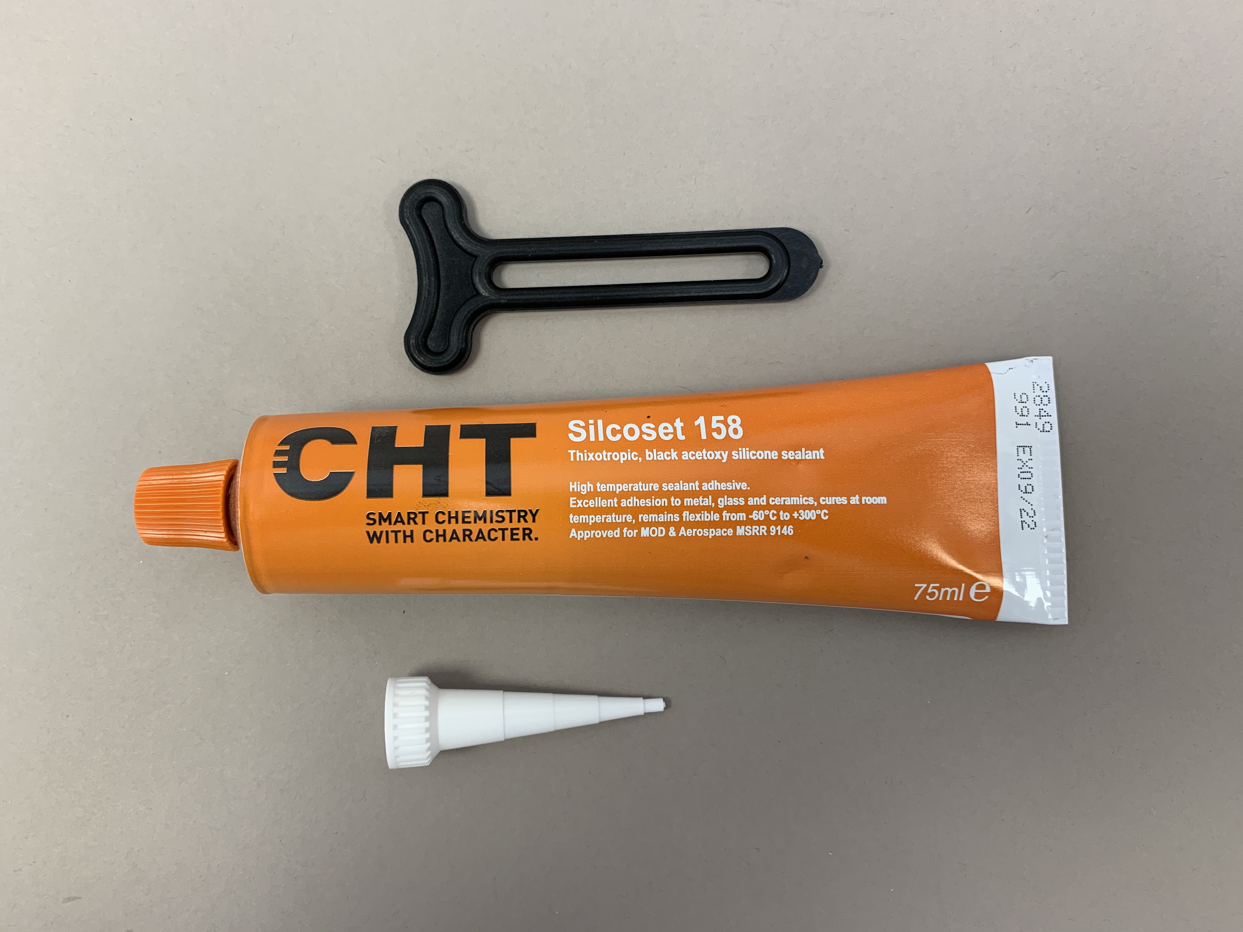 Acc Silicones Silcoset 158 Black Sealant Paste 75 ml Tube