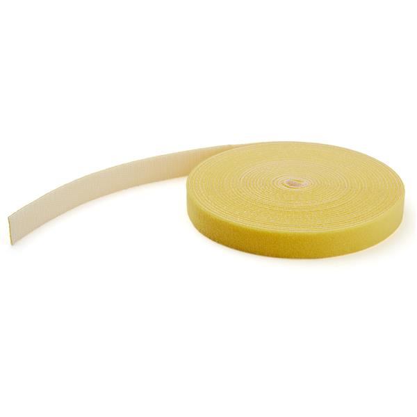 StarTech.com Yellow Hook & Loop Tape, 15.2m x 19mm